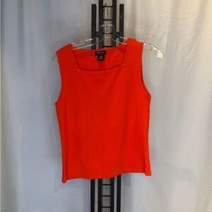 Bright Orange Tank Top by City Silk